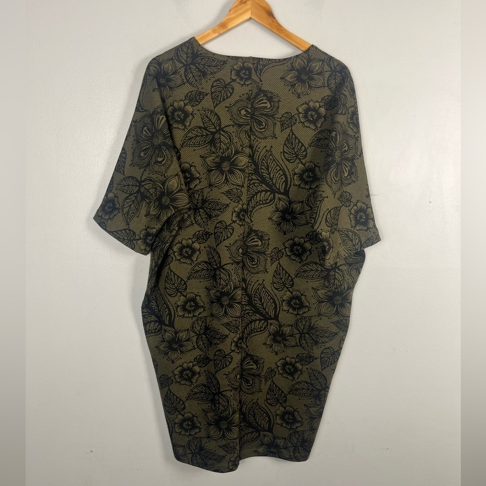 Bryn Walker Alina Dress Verde Floral Lagenlook Small green floral - Picture 7 of 8
